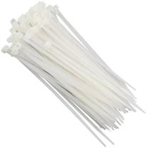 50 Abraçadeira Nylon Branca Fixação e Organização 300x7,6mm