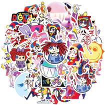 50 Adesivos De Graffiti Impermeáveis Com Tema De Circo Digital Para Capacete, Bicicleta, Caderno E