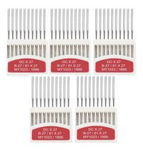 50 Agulhas Orange Overlock Interlock Dcx27 Ponta Bola