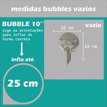 50 Balão Bubble 10 Transparente Polegadas 22cm cristal festa - LJK