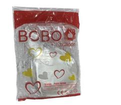 50 Balão Bubble 24 Polegadas 60Cm Bobo Transparente Festa