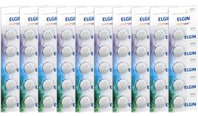 50 Bateria Moeda Botão Blister Litio Lithium 3v Pilha Elgin Cr2025