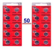 50 Baterias Toshiba Lr44 A76 Ag13 Japonesa Relógio Brinquedo 50 Baterias Toshiba Lr44 A76 Ag13 Japonesa Relógio Brinquedo