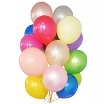 50 Bexigas Balão n7 Decoração Festa mais brilho escolha/cor