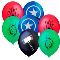 50 Bexigas Balão VIngador N11 Decoração festa Herois mais cor