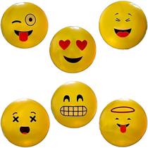 50 Bolas De Vinil Inflável Emoji Amarela Piscina Decoração E Festas