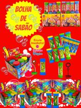 50 Bolha de Sabão Bolinha com Liquido P/ Personalizar Colorido Kit Festa Atacado Lembrancinha Prenda
