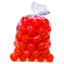 50 Bolinha De Piscina Vermelha Cor Unica Infantil Não Amassam