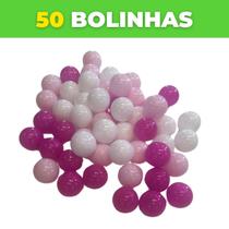 50 bolinhas rosa princesa