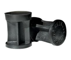 50 Buchas plásticas pretas para enchimento cartucho de metal tamanho 28