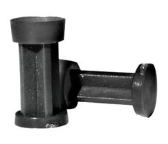 50 Buchas plásticas pretas para enchimento cartucho de metal tamanho 40