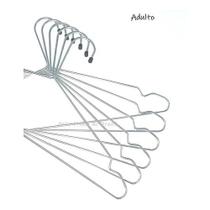 50 Cabideiros Adulto Cromado Reforçado Resistente Entrega Imediata