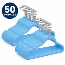 50 Cabides de Veludo Infantil Azul Bebê Antideslizante para Roupas Delicadas 50 Cabides de Veludo Infantil Azul Bebê Antideslizante para Roupas Delicadas