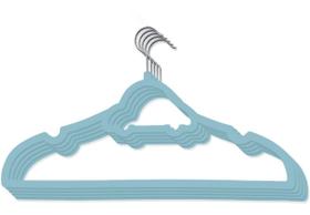 50 Cabides Infantil Slim de Veludo Azul Carrinho 50 Cabides Infantil Slim de Veludo Azul Carrinho