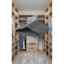 50 Cabides Veludo Slim Antideslizante Cinza - Guarda-Roupa O