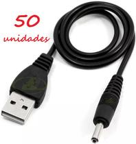 50 CABOS PARA ALIMENTAÇÃO ELÉTRICA DE TABLET / ROTEADOR / CÂMERA ENTRADA USB SAÍDA PINO REDONDO FINO 2,5mm 50 CABOS PARA ALIMENTAÇÃO ELÉTRICA DE TABLET / ROTEADOR / CÂMERA ENTRADA USB SAÍDA PINO REDONDO FINO 2,5mm