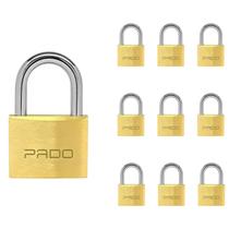 50 Cadeado Pado Tradicional 30mm Latão Maciço Autoblocável