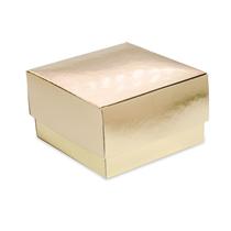 50 caixas bijuteria semi joia embalagem papel laminado ouro