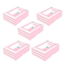 50 CAIXAS C/VISOR P/06 DOCES 4x12x8 CM WITH LOVE C4915 IDEIA