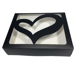 50 Caixas Coração Para 16 Brigadeiro Visor Bombom Trufas 50 Caixas Coração Para 16 Brigadeiro Visor Bombom Trufas