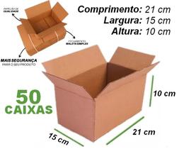 50 CAIXAS DE PAPELÃO 21x15x10 - papelão resistente para correios, e-commerce, envios, sedex 50 CAIXAS DE PAPELÃO 21x15x10 - papelão resistente para correios, e-commerce, envios, sedex