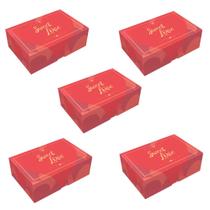 50 CAIXAS P/ 06 DOCES 4x12x8 CM SWEET LOVE C4894 IDEIA
