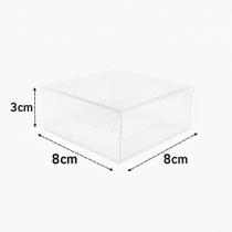 50 caixas para 4 docinhos em acetato transparente cristal 8x8x3cm 50 caixas para 4 docinhos em acetato transparente cristal 8x8x3cm