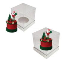 50 Caixas para Mini Bolo/ Panetone 15x15x15 CM