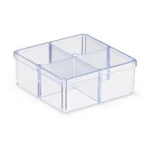 50 Caixinhas acrilicas divisoria 7x7 para lembrancinhas, especiarias, doces, brigadeiros, organizadora, balas, joias