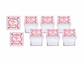 50 Caixinhas Chá de Cozinha pink - Produto artesanal