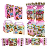 50 Caixinhas Lembrancinhas Junina Rosa Arraiá Rosa São João 50 Caixinhas Lembrancinhas Junina Rosa Arraiá Rosa São João