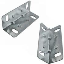 50 Cantoneiras Aço 4 Furos 17,5x17,5mm Para Moveis 50 Cantoneiras Aço 4 Furos 17,5x17,5mm Para Moveis