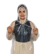 50 Capas de Chuva c/ Cordinha Descartável Transparente 50 Capas de Chuva c/ Cordinha Descartável Transparente