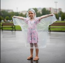 50 Capas de Chuva Descartável Transparente Infantil