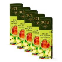 50 Cápsulas 3 Corações, Chá Maçã Verde e Cranberry