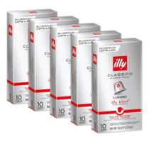 50 Cápsulas Café Nespresso Clássico Lungo Illy