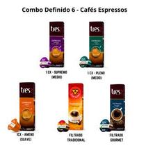 50 Cápsulas Café TRES Corações - Kit sabor definido