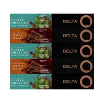 50 Cápsulas Delta Q Café Chocolate com Menta e Café Canela
