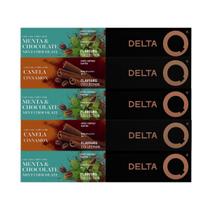 50 Cápsulas Delta Q Café Chocolate Com Menta E Café Canela