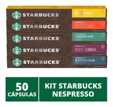50 Cápsulas Starbucks Nespresso - Degustação Café - Cápsula Alumínio