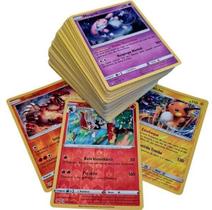 50 Cards Pokemon ORIGINAIS Aleatórios (sem repetir) + 3 Cards BRILHANTES - Copag