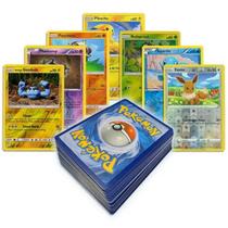 50 Cartas Pokemon Originais Sem Repetições Com 02 Brilhantes/Raras Garantidas - COPAG