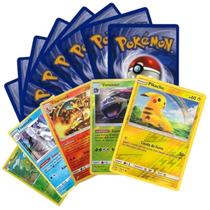 50 Cartas Pokemon Original Sem Repetições + 02 Cartas Brilhantes