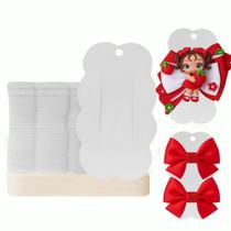 50 Cartelas Tag Hair Clips para Laços/Presilhas/Bico de Patos/Embalagem