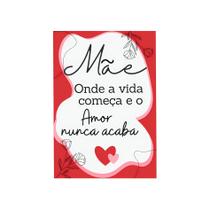 50 Cartões Agradecimento - Dia Das Mães- Tam: 7 x 10 cm