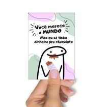 50 Cartões Agradecimento Você Merece O Mundo Páscoa Tam 7 x 10 cm