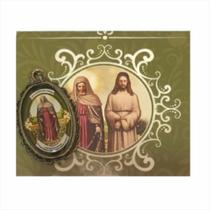 50 cartões com Medalha de NSra das Lágrimas e Jesus Manietado