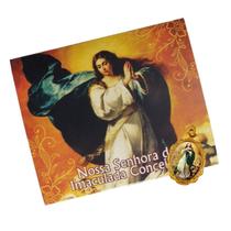 50 Cartões com Medalha Nossa Senhora da Imaculada Conceição