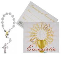 50 Cartões com Mini Terço Eucaristia 50 Cartões com Mini Terço Eucaristia
