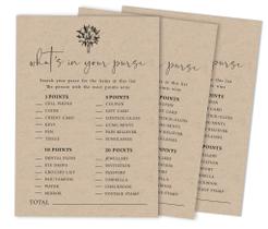 50 Cartões Quadrados em Papel Kraft para Chá de Panela, Despedida de Solteira e Casamento - Inkdotpot